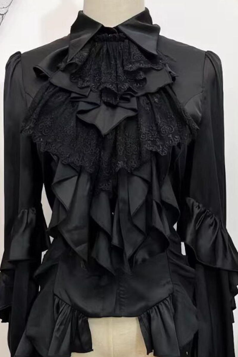 Trailing Shawl Prince Outfit Gothic Top