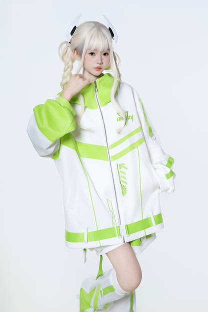Cyber Subculture Jersey Jacket + Shorts + Leg Covers