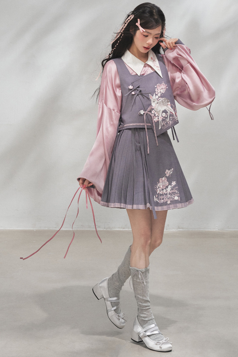 Sakura Rhythm Hunt Vest + Shirt + Skirt + Pants + Accessories