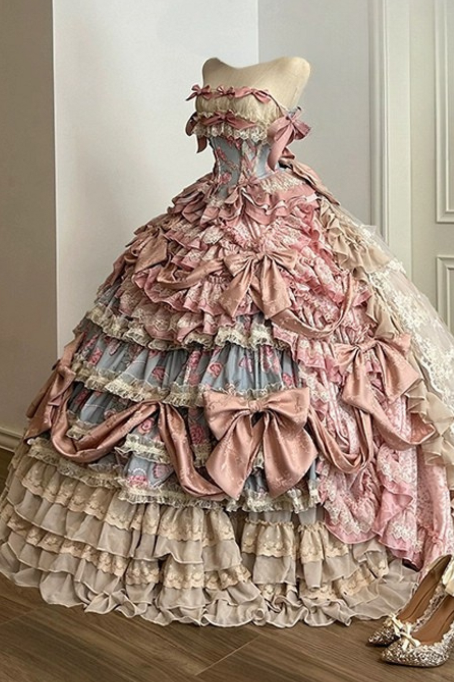 Jewel Rose Flower Marriage Lolita Set