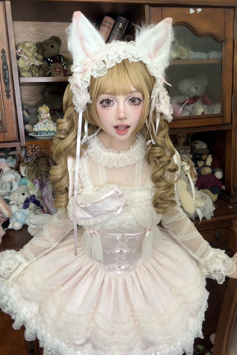 Sweet Jenny Lolita Jumper Skirt + Necklace + Hat + Headband
