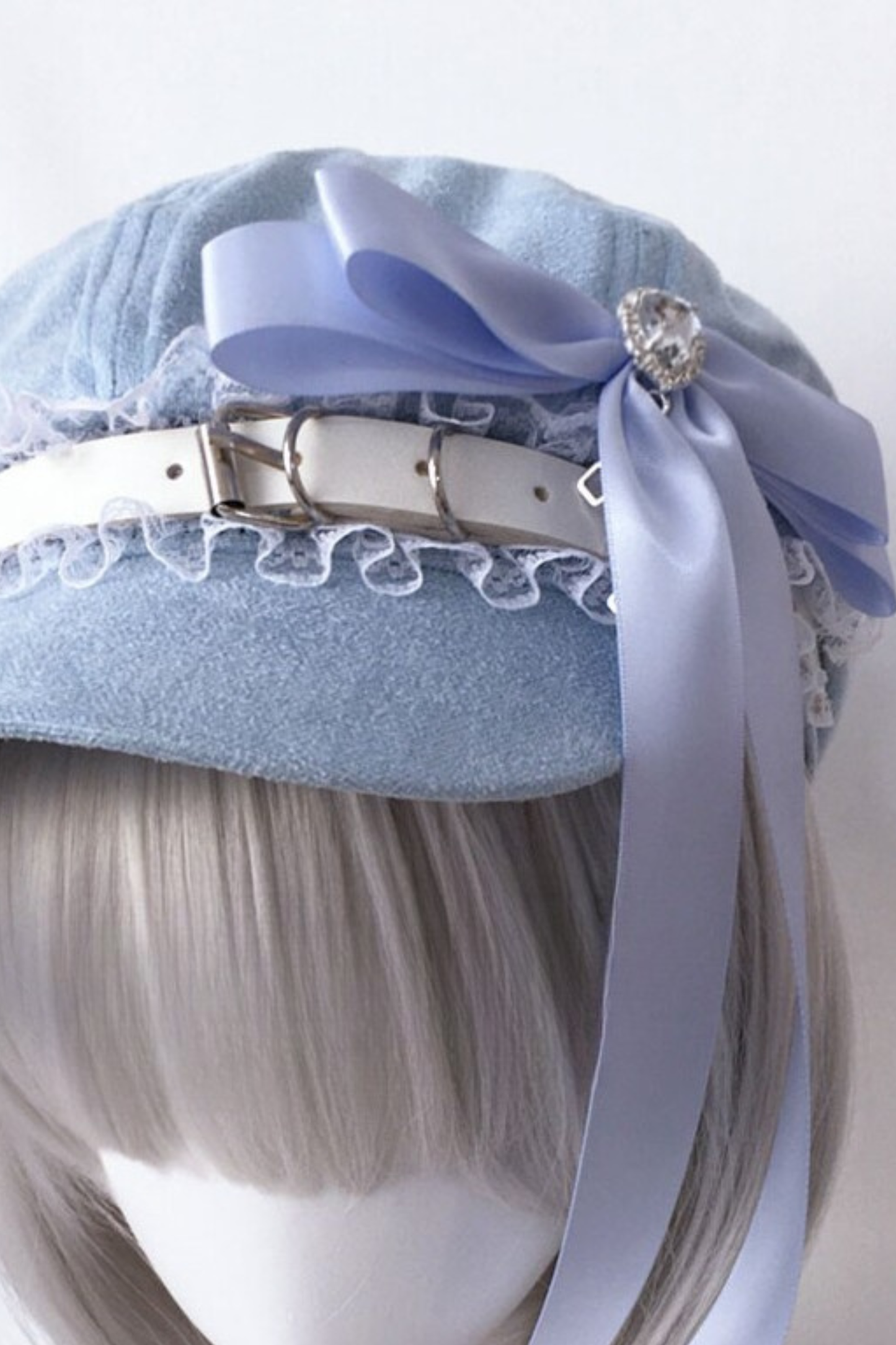 Rhinestone Ribbon Hat + Headband