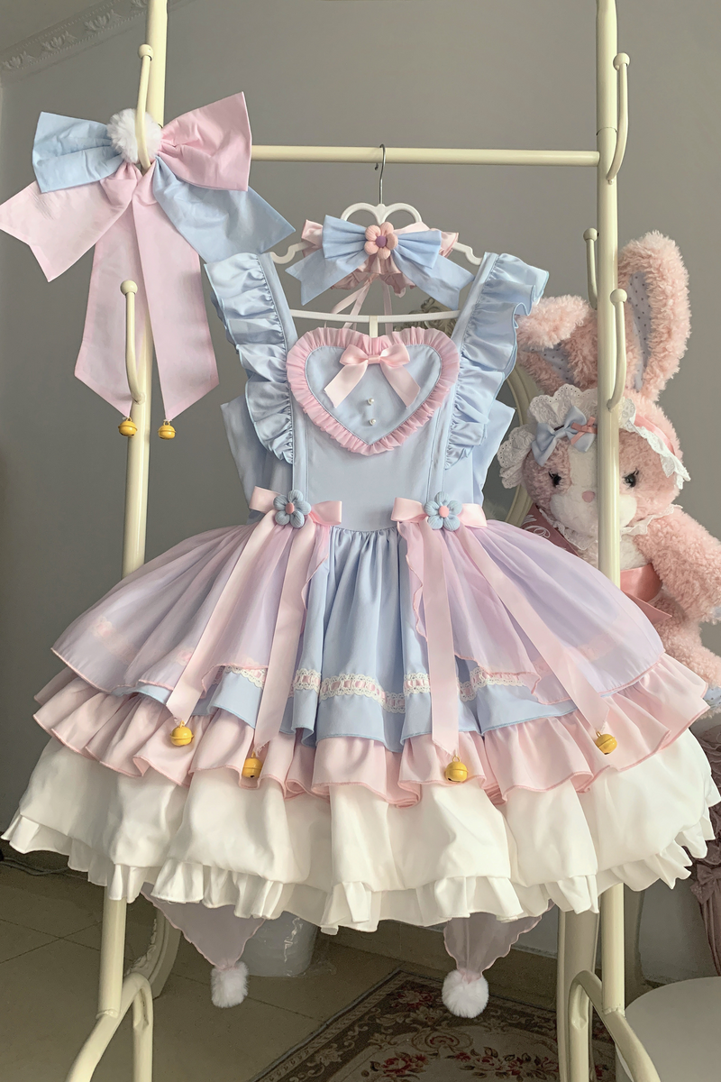 [pre-order] Sweet Heart Rabbit Pastel Lolita Dress