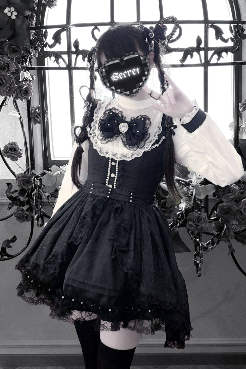 Lace Gothic Over Dark Dress