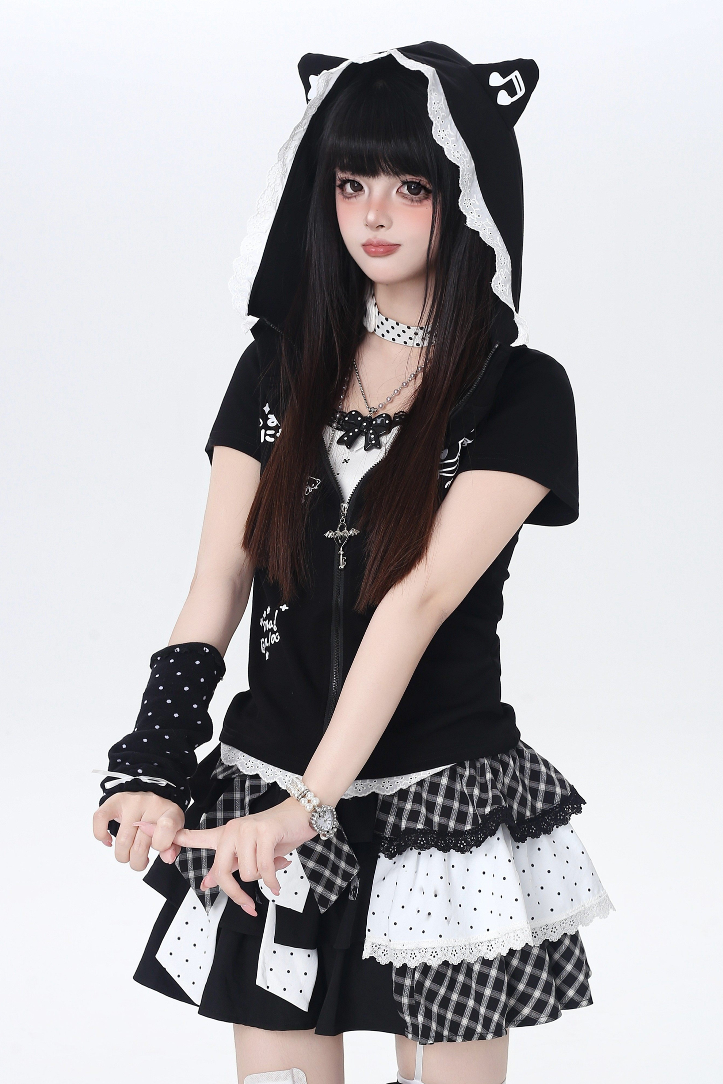 Cat Food Slim-fit Zip Top