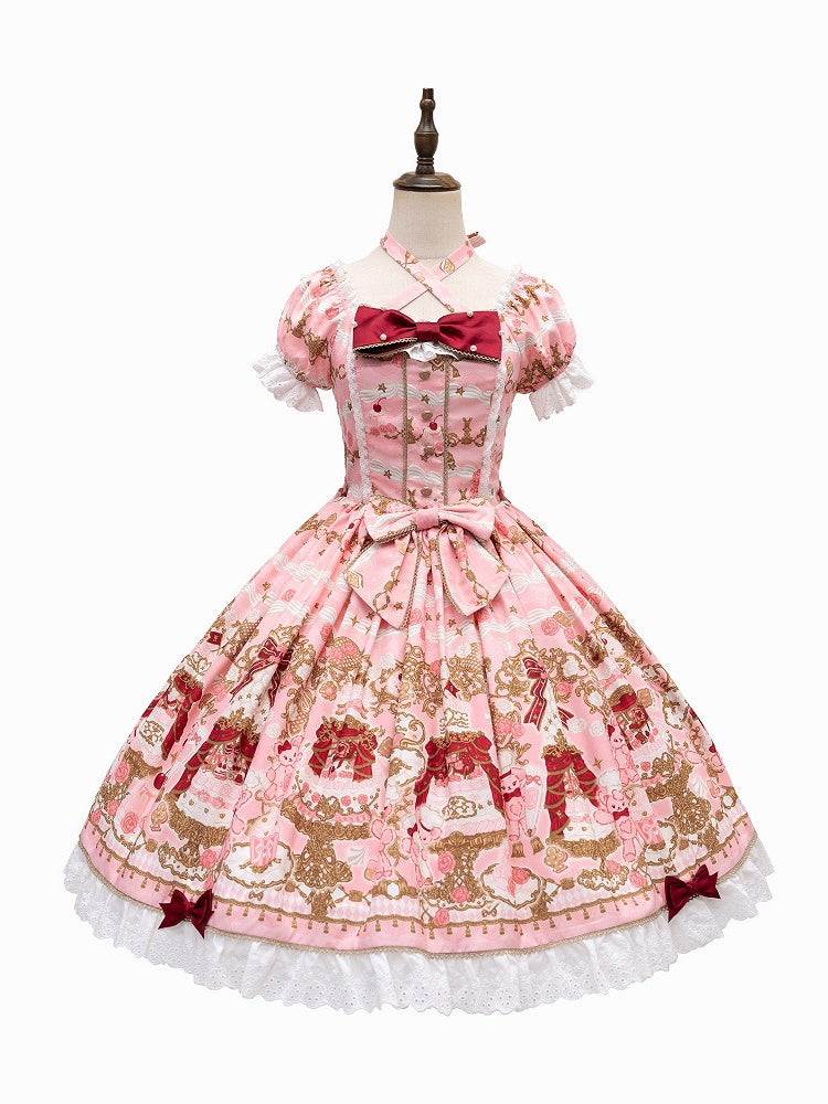 [pre-order Deadline: April 26] Retro Romance Sweet Lolita Ribbon Cake Print Series Accessories