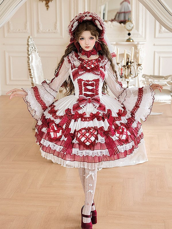 [pre-order Deadline: April 3] Pure Sweet Rose Fantasy Tiered Lolita Dress