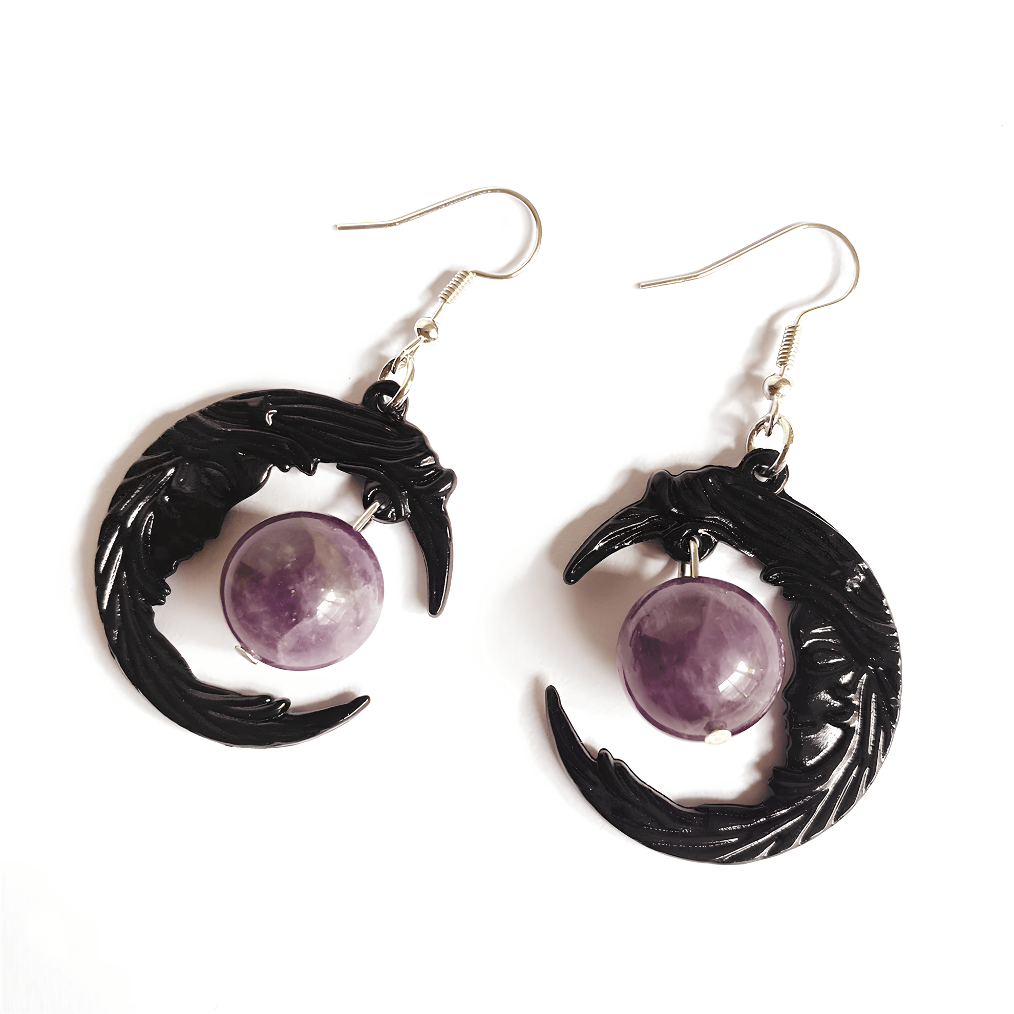 Amethyst Moonshadow Charm