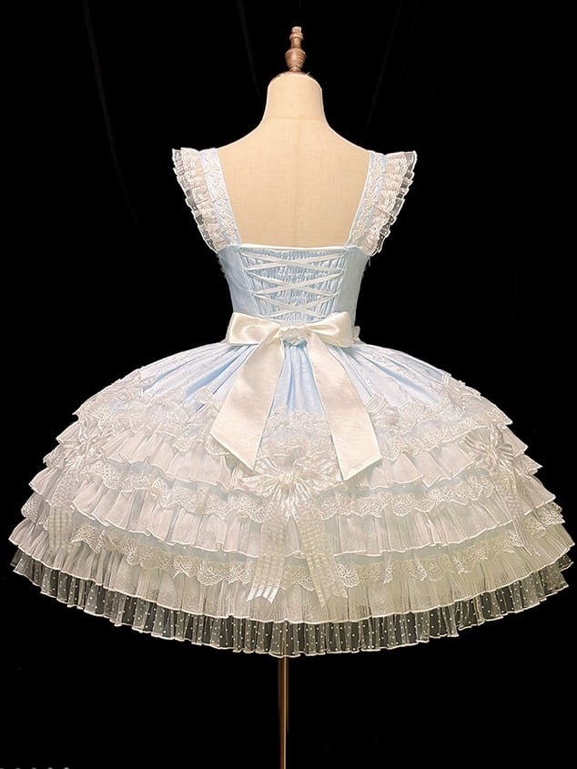 [pre-order Deadline: April 3] Pure Sweet Rose Fantasy Tiered Lolita Dress