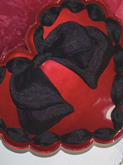 Pearl Strap Heart Bow 2-way Bag