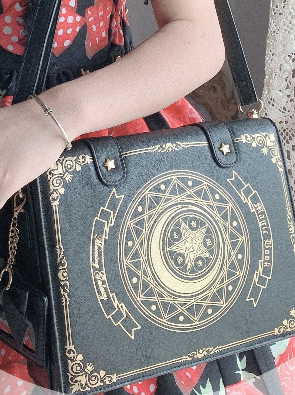 Antique Book Magic Bag