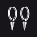 Punk Spike Huggie Hoop Earrings for