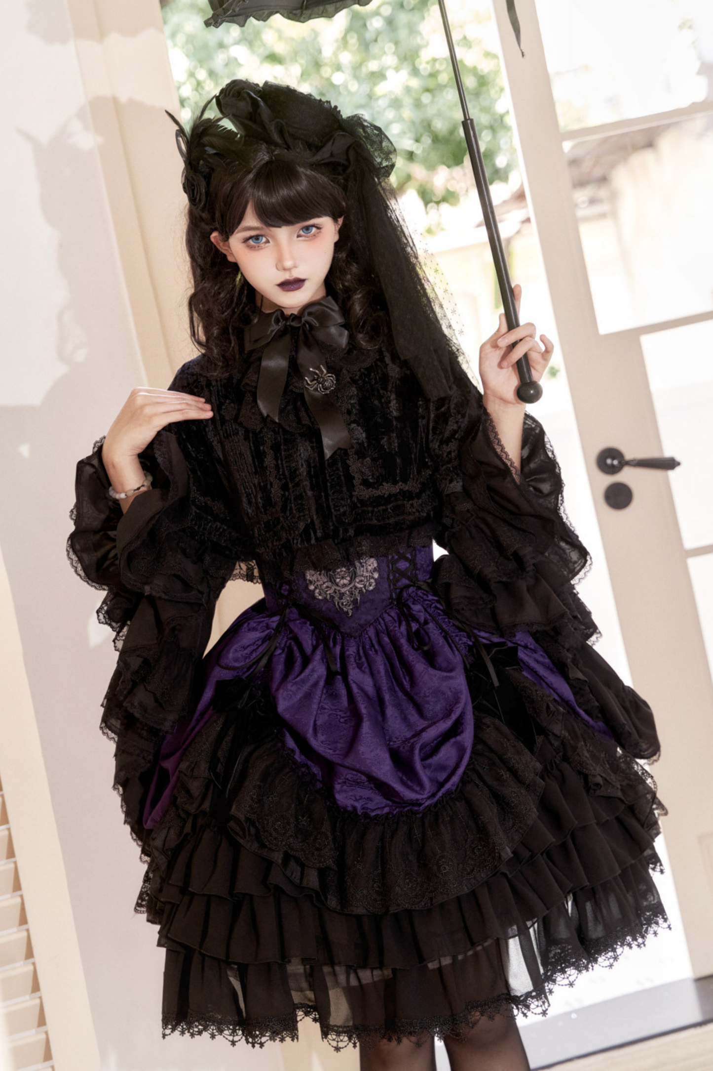 Moon River Gothic Skirt + Cape + Top + Bow