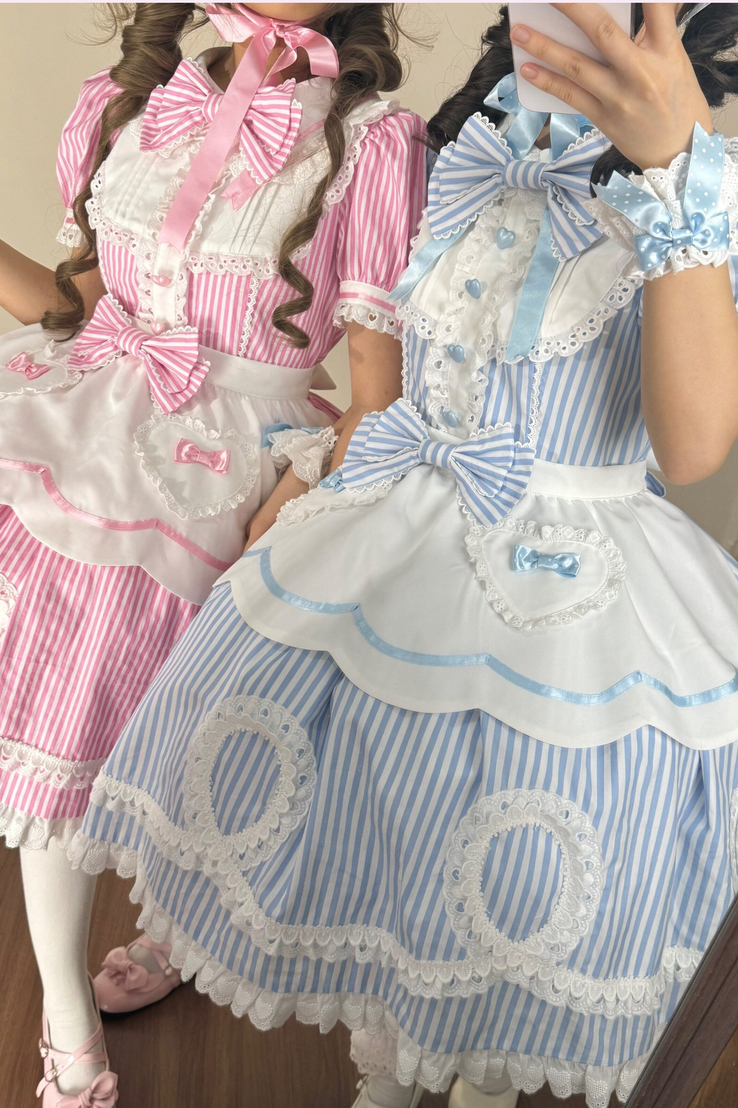 [pre-order] Retro Doll-like Lolita Dress + Hair Band + Clip + Bonnet + Hat