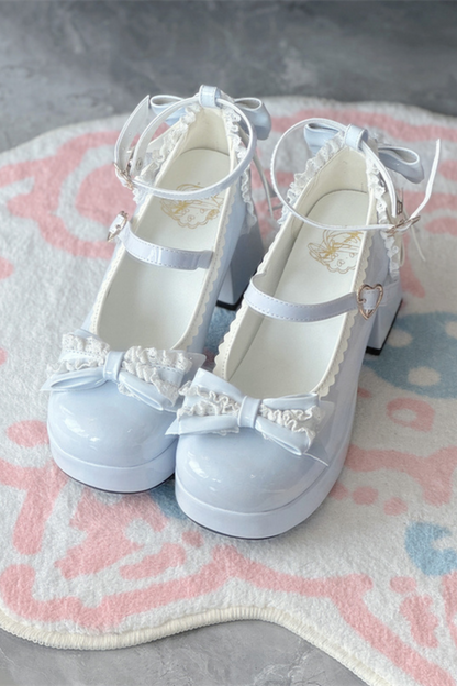 Ruffle Ribbon Lolita Shoes