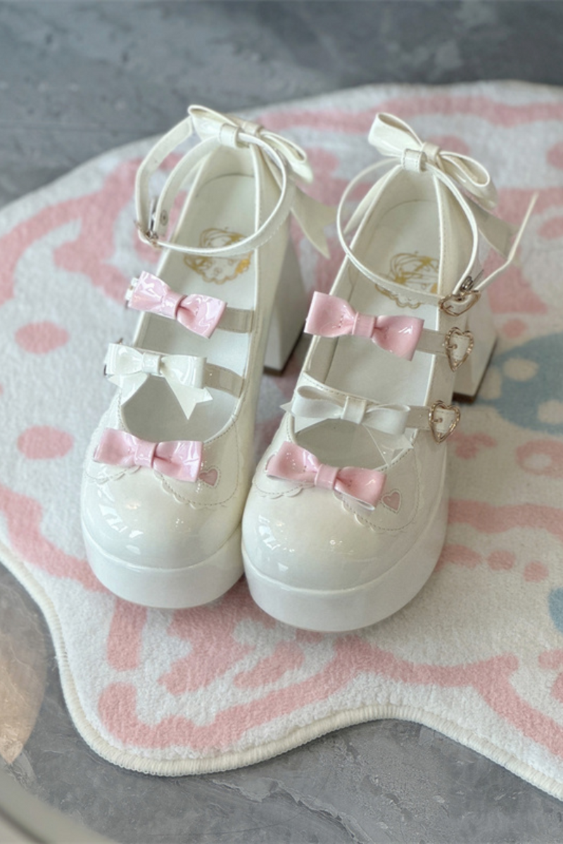 Biscuit Lolita Ribbon Shoes