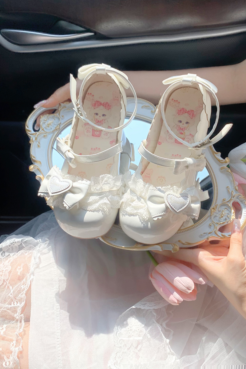 Lace Ribbon Lolita Shoes