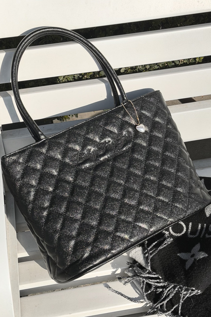 Sweet Quilted Tote Bag