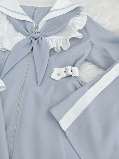 [angel Style] Aqua Medical Dress + Shorts Set