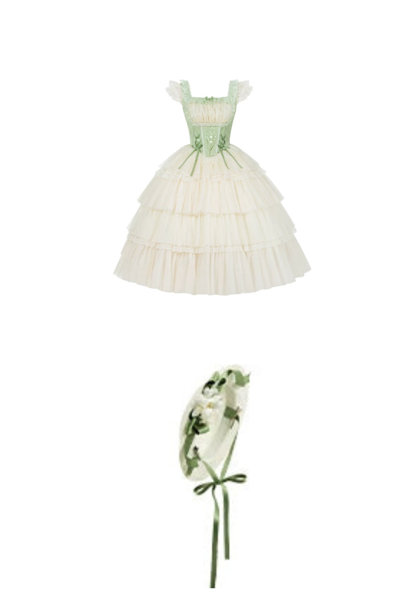 Flying Jupiter Lolita Jumper Skirt + Cardigan + Hat