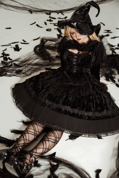 Gothic Doll Lolita Dress + Short Jacket