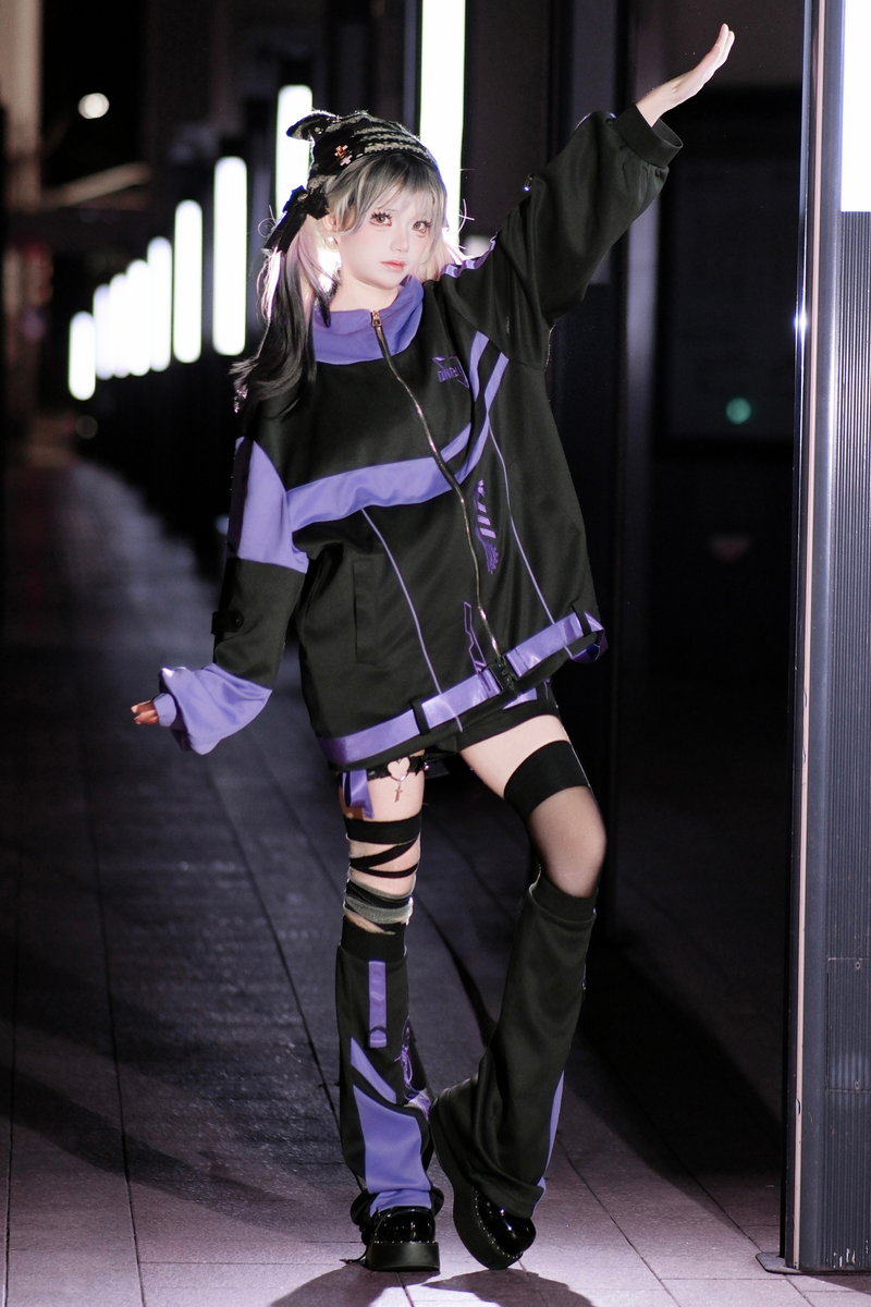 Cyber Subculture Jersey Jacket + Shorts + Leg Covers