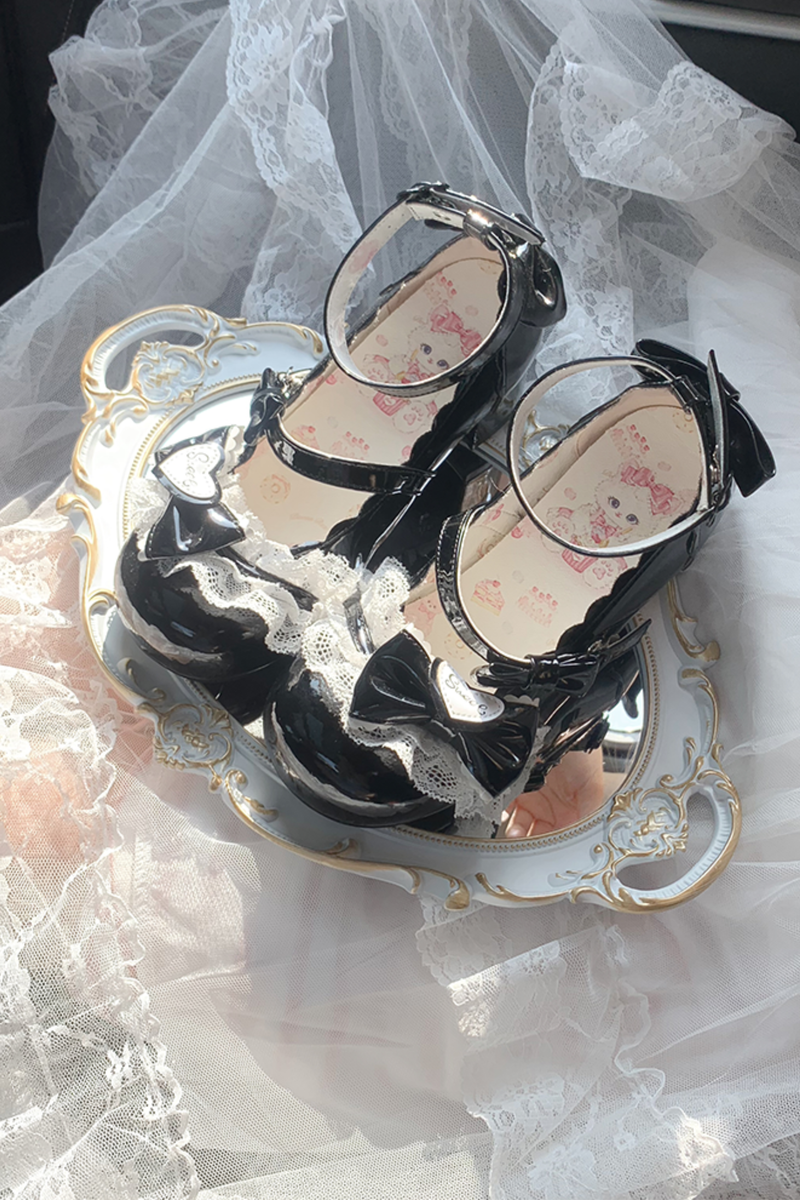 Lace Ribbon Lolita Shoes