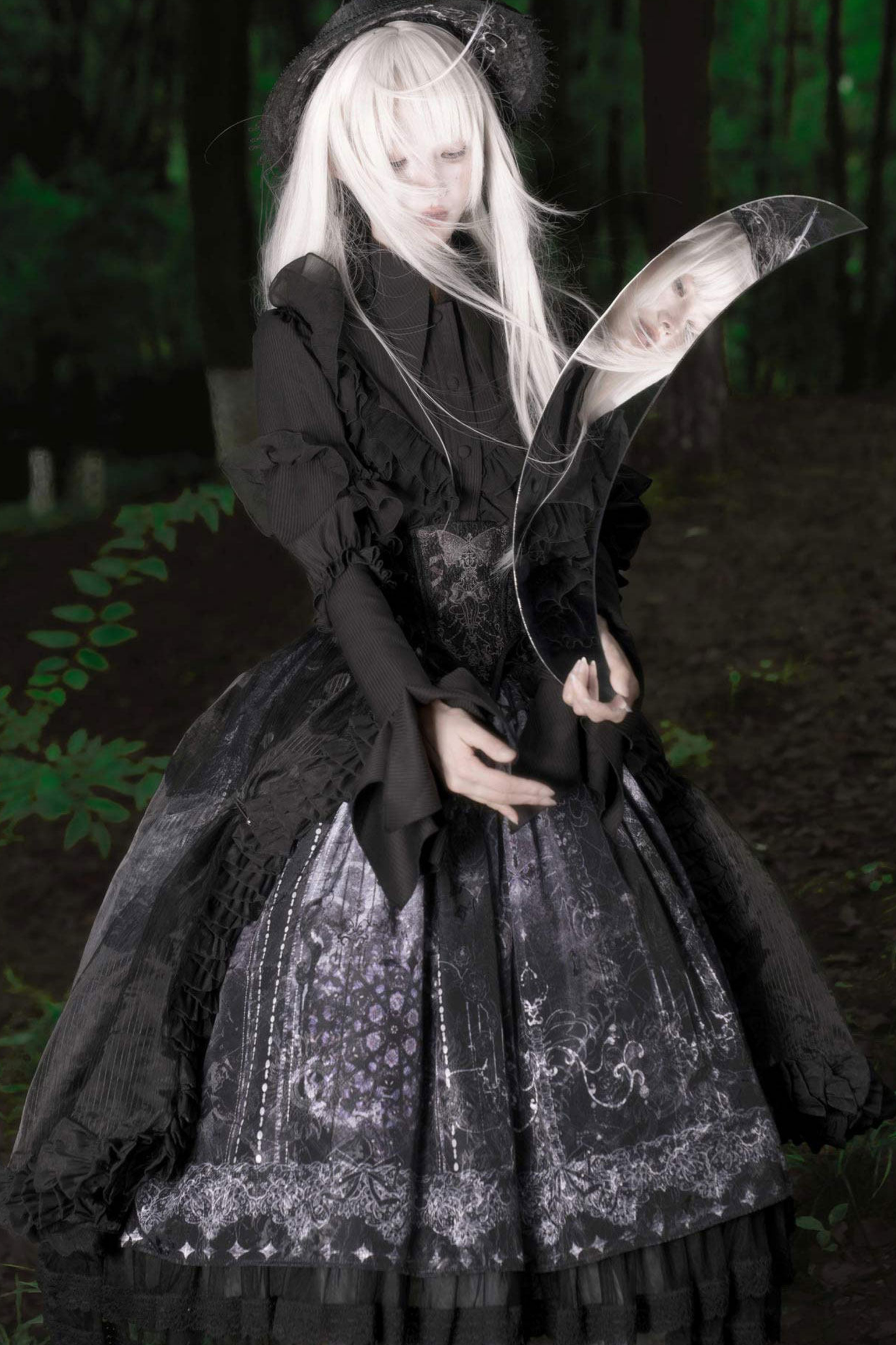 Gothic Lolita Jumper Skirt + Jacket + Skirt + Shirt + Corset + Accessories