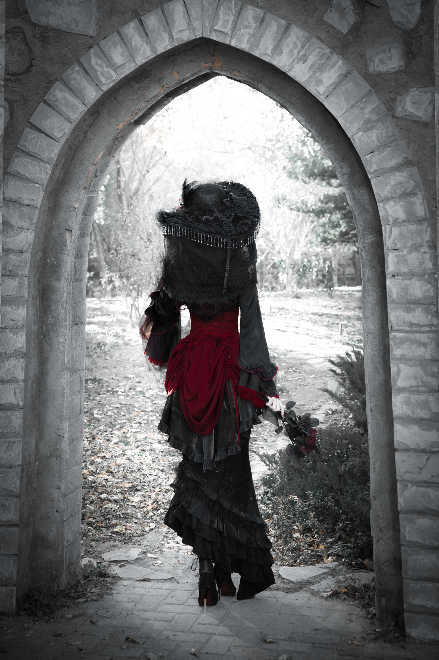 Dark Flower Gothic Lolita Set
