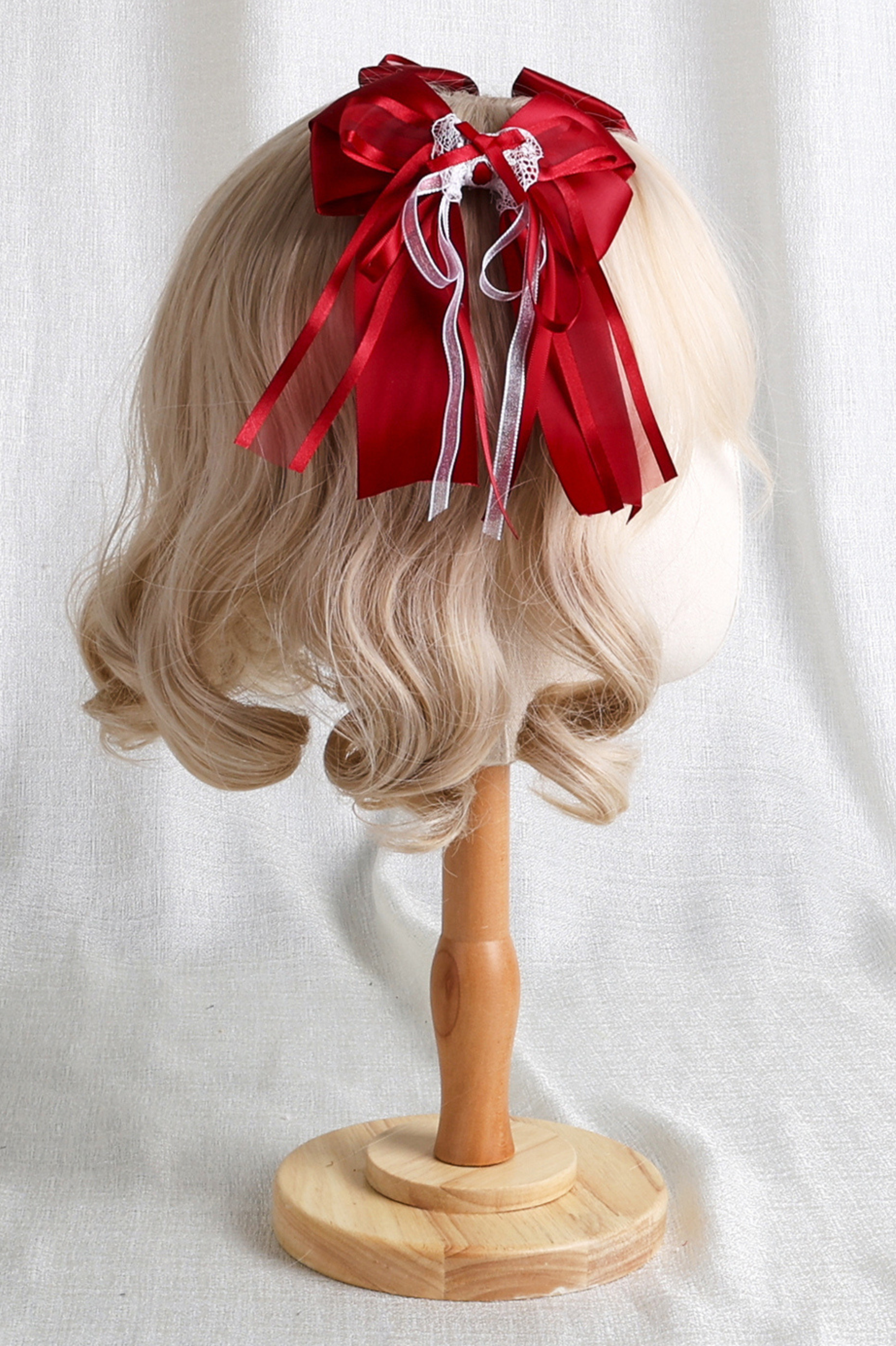 Rose Lace Lolita Bonnet + Hat + Hairband + Clip Hat + Crown