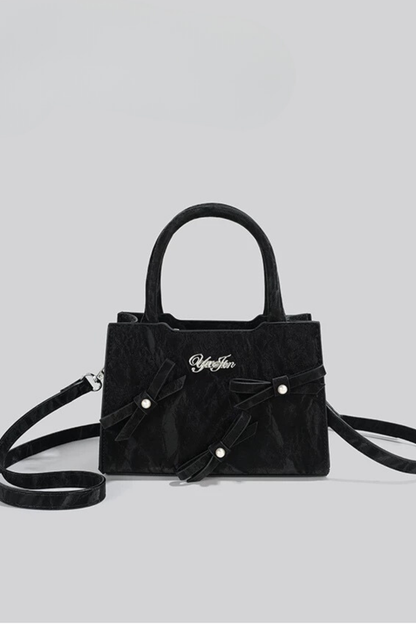 Logo Ribbon Square Mini Bag