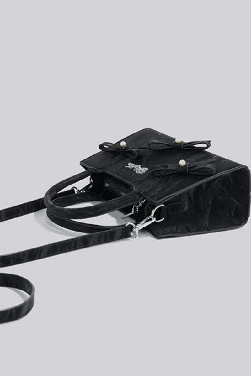 Logo Ribbon Square Mini Bag