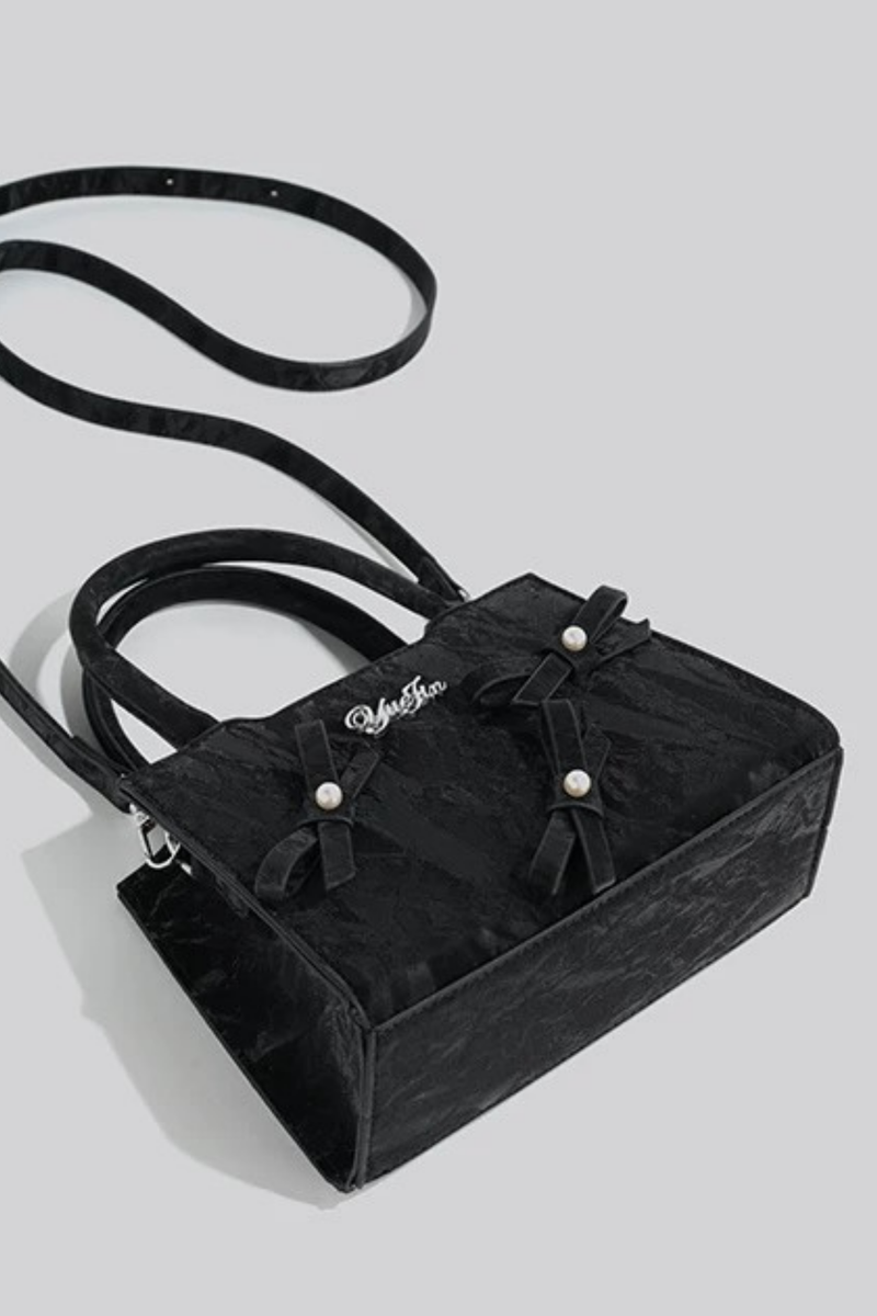 Logo Ribbon Square Mini Bag