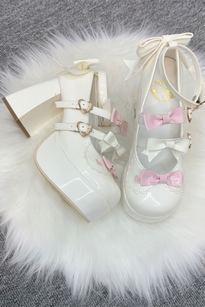 Biscuit Lolita Ribbon Shoes