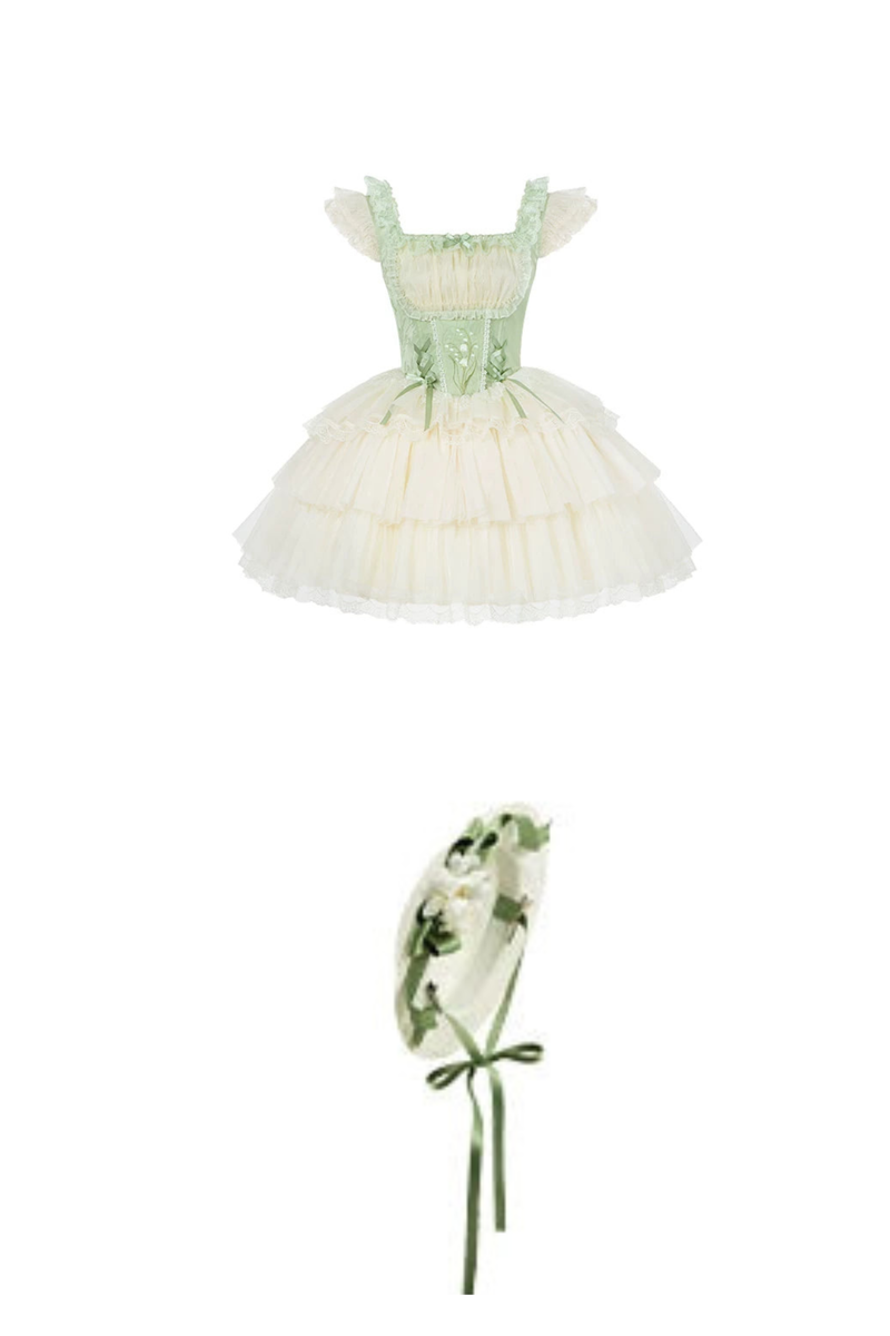 Flying Jupiter Lolita Jumper Skirt + Cardigan + Hat