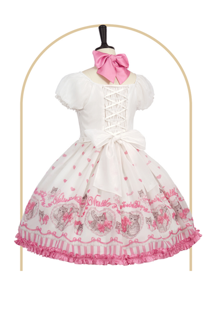 Sweet Girly Cat Jsk + Dress