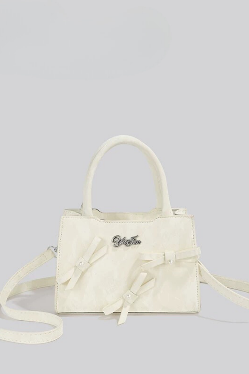 Logo Ribbon Square Mini Bag