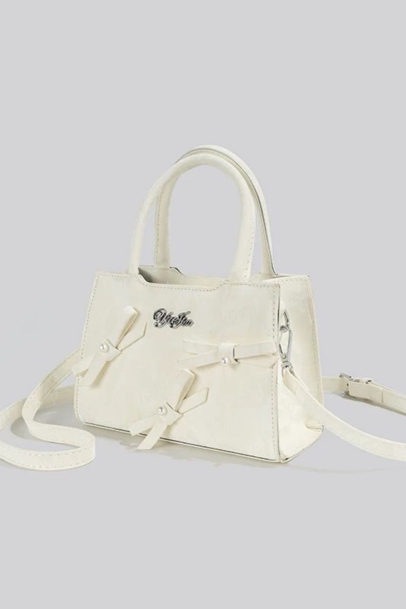 Logo Ribbon Square Mini Bag