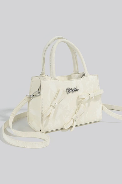 Logo Ribbon Square Mini Bag