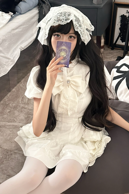 Puff Sleeve Gothic Style Top + Pants
