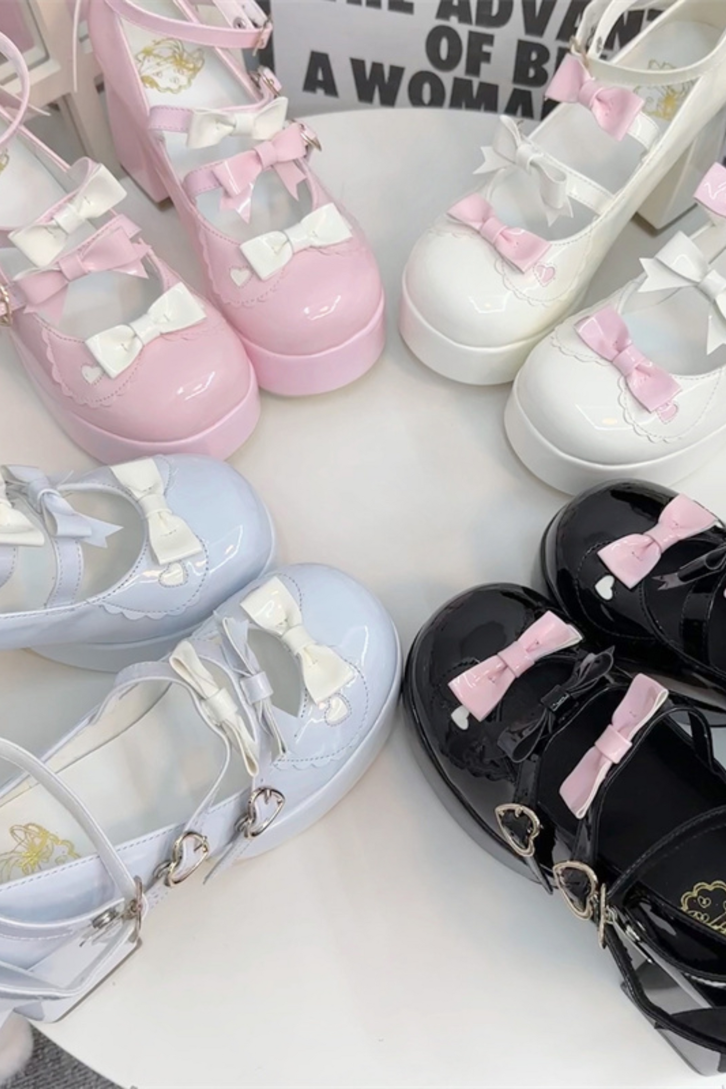 Biscuit Lolita Ribbon Shoes