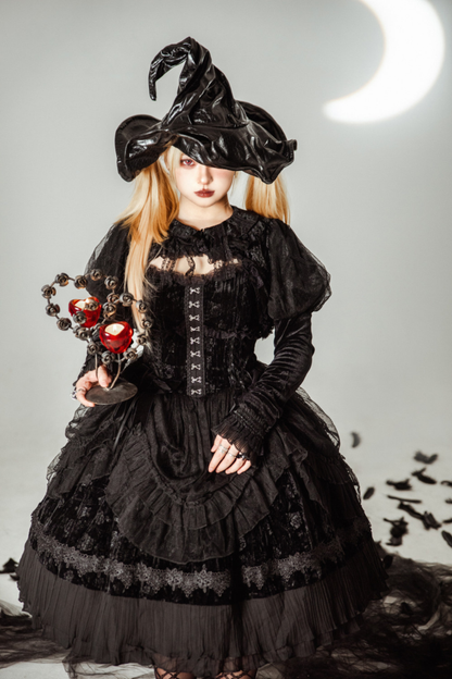 Gothic Doll Lolita Dress + Short Jacket