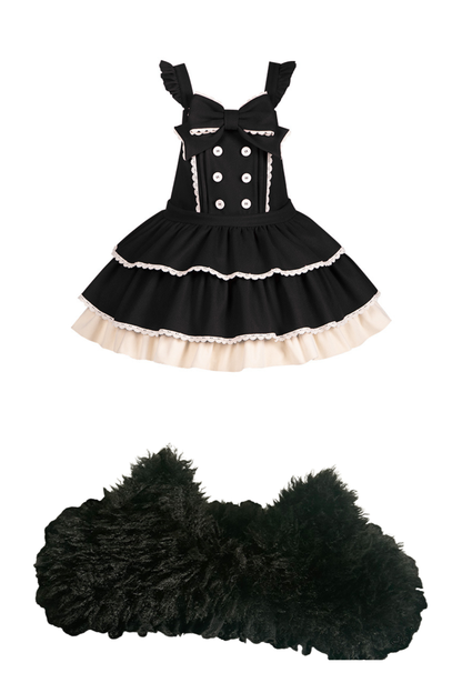 Doll Lolita Dress + Top + Animal Leg Loops + Animal Headband