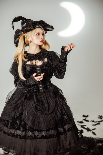 Gothic Doll Lolita Dress + Short Jacket