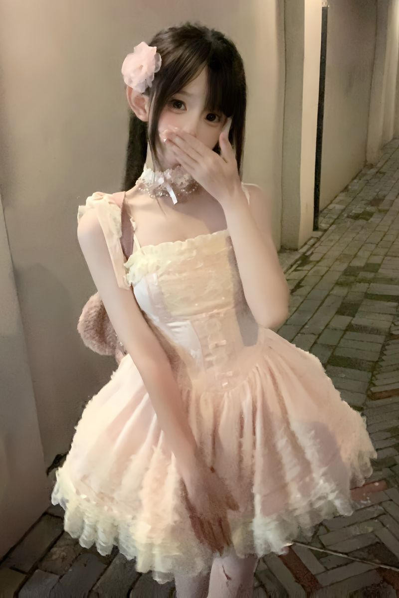 Sweet Jenny Lolita Jumper Skirt + Necklace + Hat + Headband