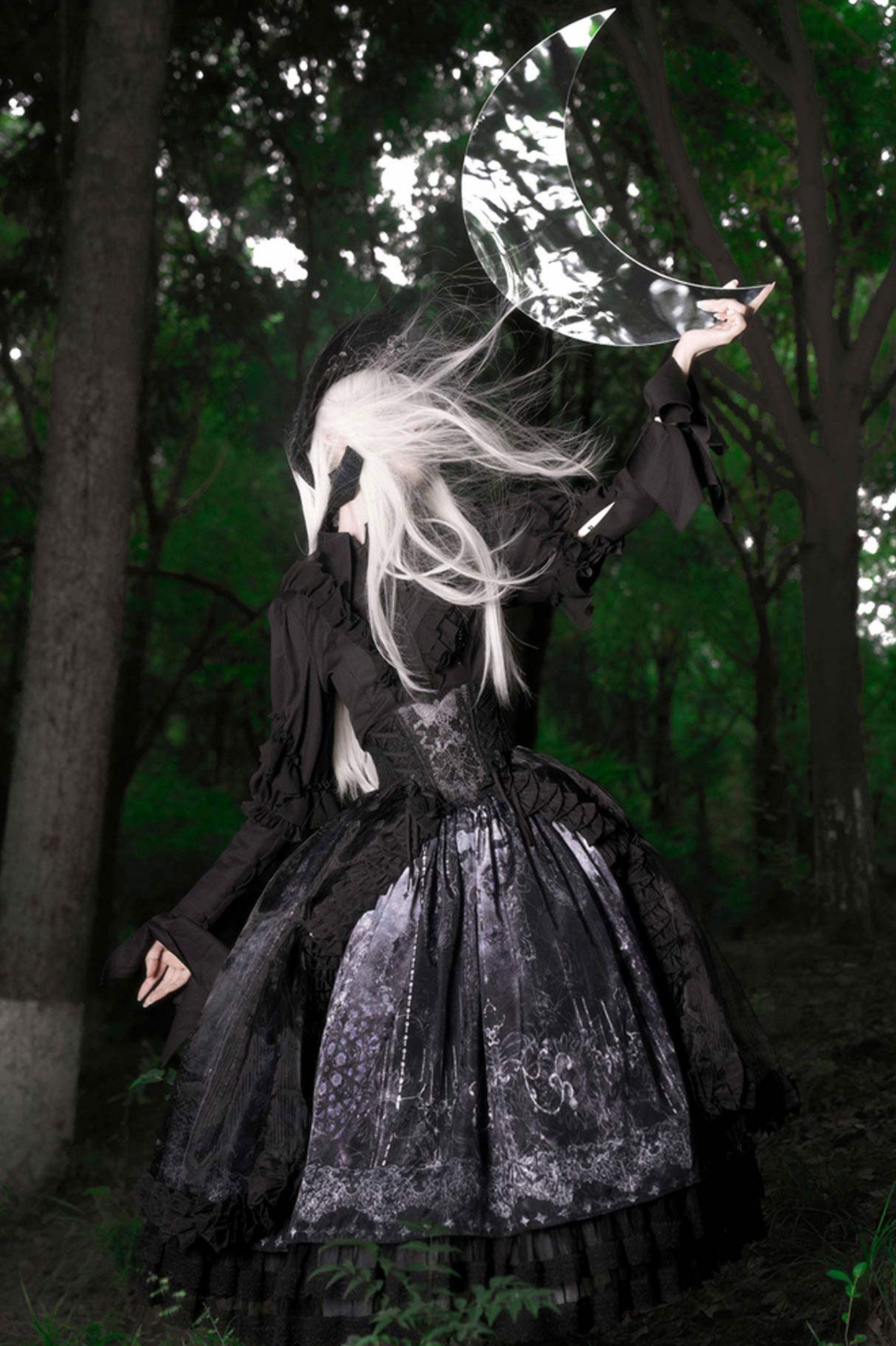 Gothic Lolita Jumper Skirt + Jacket + Skirt + Shirt + Corset + Accessories