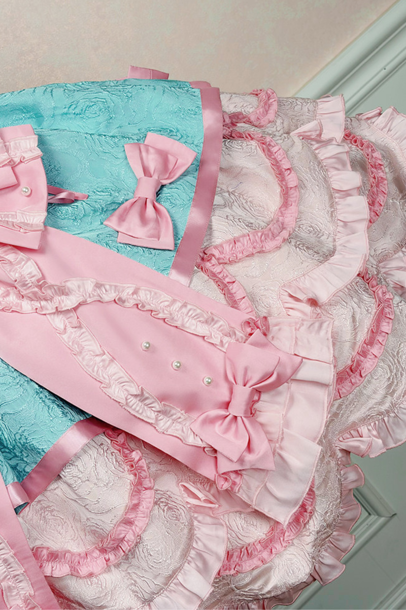[pre-order Deadline: April 3] Sweet Ruffled Lolita Princess Ribbon Dress