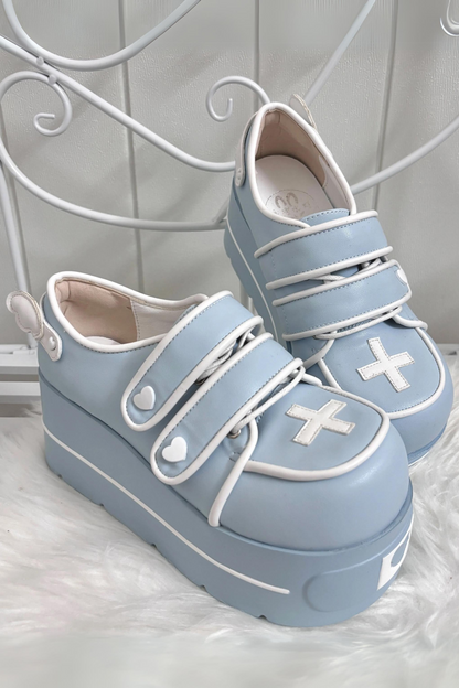 [pre-order] [angel Style] Cross Double Strap Shoes