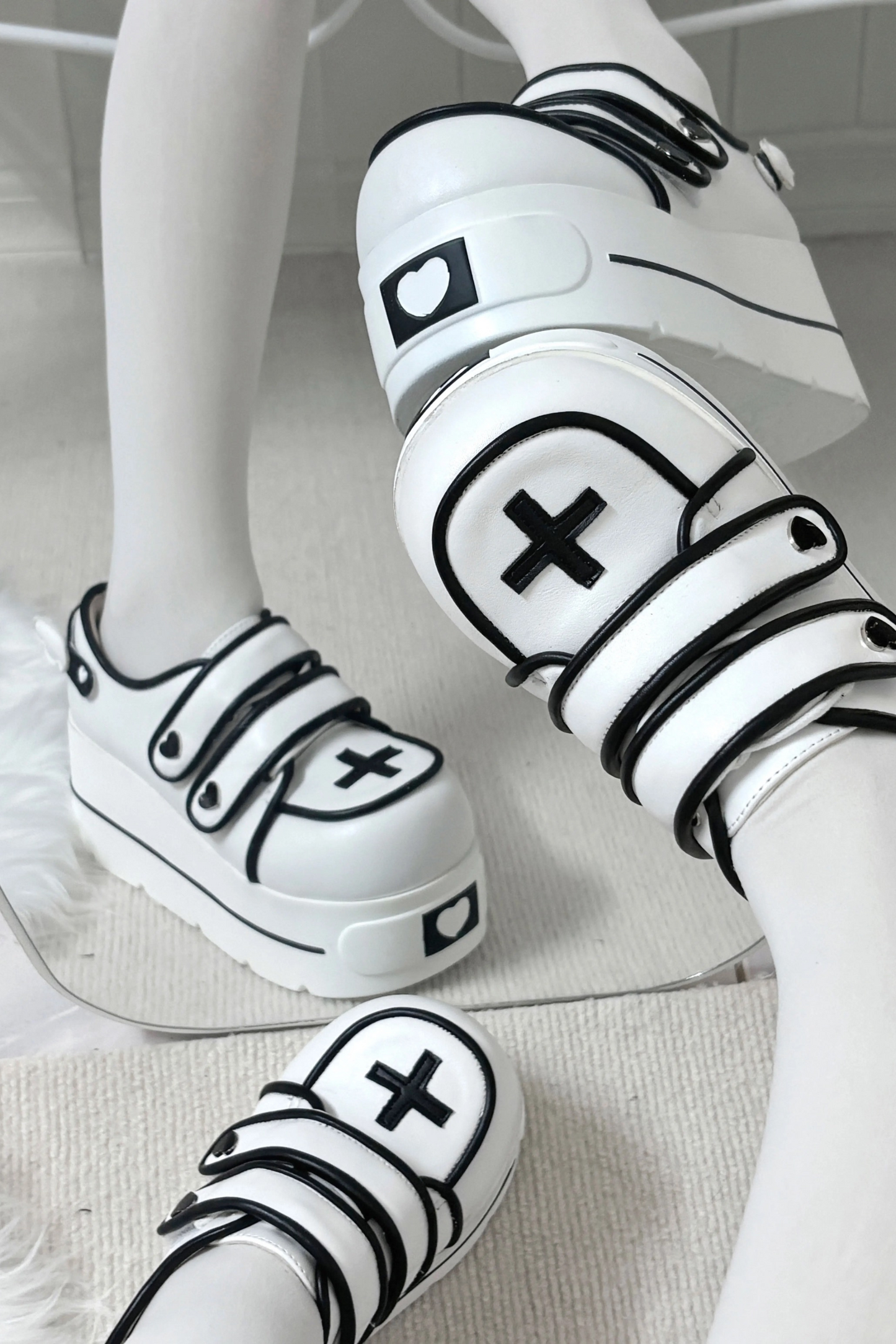 [pre-order] [angel Style] Cross Double Strap Shoes