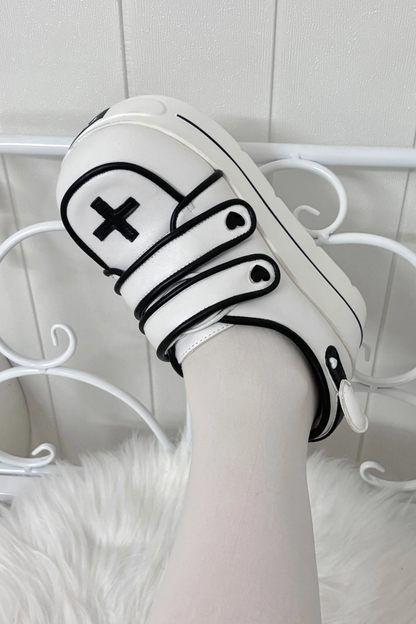[pre-order] [angel Style] Cross Double Strap Shoes
